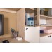 Домашний офис для двух человек Бостон № 10 цвет дуб эндгрейн элегантный/фасады МДФ милк рикамо софт