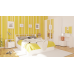 Гарнитур спальный Камелия № 9 Кровать с ящиками 1600 цвет белый