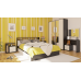 Гарнитур спальный Камелия № 9 Кровать с ящиками 1600 цвет венге/дуб лоредо - арт. 1022153