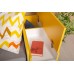 Детская кровать с ящиками, полками, шкафом и тумбой Альфа цвет солнечный свет/белый премиум