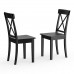 Комплект из двух стульев Мебель--24 Гольф-14 массив берёзы венге, деревянное сиденье венге фото 2