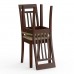 Два деревянных стула Мебель--24 Гольф-11 массив берёзы орех обивка ткань атина коричневая фото 3