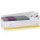 Кровать с ящиками Альфа 11.21 цвет солнечный свет/белый премиум