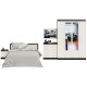 Гарнитур спальный Фиеста Комод + Зеркало + Кровать 1600 + Тумба + Шкаф 4-х створчатый цвет венге/дуб лоредо - арт. 1022325