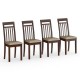 Комплект из 4-х стульев Мебель--24 Гольф-11 массив берёзы орех обивка ткань атина коричневая