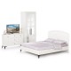 Белая мебель для спальни Валенсия № 17 белый шагрень