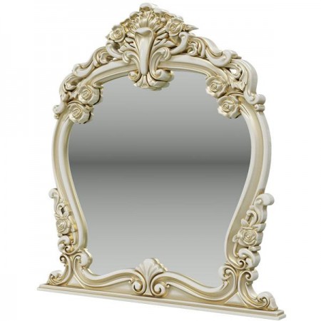 Дольче Вита СДВ-06 Зеркало, цвет белый глянец с золотом