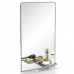 Зеркало с двумя полочками 123Д серебро - арт. 1669103