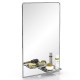 Зеркало с двумя полочками 123Д серебро