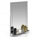 Зеркало 124Д серебро с белым, ШхВ 50х80 см. - арт. 1669061