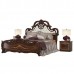 Двуспальная кровать Грация 1600 мягкое изголовье с двумя тумбами цвет орех тайский - арт. 1073203