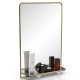 Зеркало для ванной комнаты с полкой 32Р2 золото - арт. 1669120