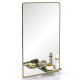 Зеркало с двумя полочками 123Д золото - арт. 1669104