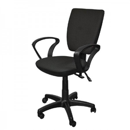 Компьютерное кресло Ультра люкс ткань В14, цвет чёрный, подлокотники Чарли - арт. 1939013 