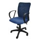Кресло с сетчатой спинкой Капри ткань JP 15-5, цвет синий