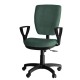 Кресло для работы за компьютером Ультра ткань В21, цвет чёрно-зелёный, подлокотники Гольф