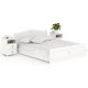 Кровать Онега 1600 с тумбами прикроватными цвет белый