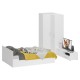 Мебель для спальни белая Стандарт № 4 с кроватью 1400 цвет белый/фасады 