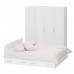 Гарнитур Спальный белый № 2 Стандарт с кроватью 1800 с ящиками цвет белый