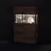 Два комода с витриной с подсветкой Трувор дуб гранж песочный/интра фото 1