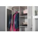 Два шкафа для одежды для молодёжной Торонто белый шагрень/стальной серый фото 1