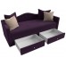 Детский прямой диван Дориан, фиолетовый бежевый - арт. 113727 4
