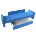 Детский диван трансформер Смарт, голубойчерный - арт. 111840