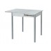 Глайдер стол обеденный / бетон белый/металлик фото 1