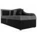 Детский диван Дюна левый угол Серый черный  арт 113654L в OXYMEBEL - Интернет магазин мебели