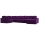 П-образный диван Майами левый угол, Фиолетовый - арт. 114793L