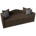 Детский прямой диван Дориан коричневый Серый  арт 100225 в OXYMEBEL - Интернет магазин мебели