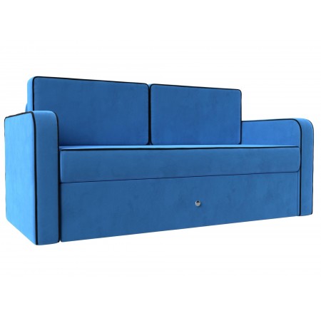 Детский диван трансформер Смарт, голубой черный - арт. 111840