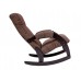 Кресло-качалка Модель 67 шпон венге/ Lunar Chocolate фото 1
