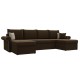 П-образный диван Милфорд, Коричневый - арт. 31570