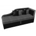 Детский диван Дюна правый угол Серый черный  арт 113654 в OXYMEBEL - Интернет магазин мебели