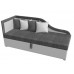Детский диван Дюна левый угол Серый белый  арт 113653L в OXYMEBEL - Интернет магазин мебели
