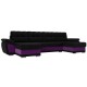 П-образный диван Нэстор, черный фиолетовый - арт. 109943