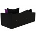 Детский прямой диван Дориан, черный фиолетовый - арт. 100221 фото 4