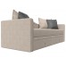 Детский прямой диван Дориан бежевый Серый  арт 100223 в OXYMEBEL - Интернет магазин мебели
