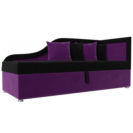 Детский диван Дюна, черный/фиолетовый - арт. 28956 Купить в OXYMEBEL - Интернет магазин мебели