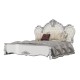 Кровать Дольче Вита 1800 с ортопедическим основанием цвет белый глянец с серебром - арт 1022492