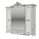 Спальня Дольче Вита СДВ-01 Шкаф 5-ти дверный, цвет белый глянец с серебром - арт 1073355