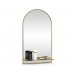 Зеркало для ванной комнаты с полкой 329Ш золото, ШхВ 46х80 см.