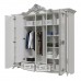 Спальня Дольче Вита СДВ-01 Шкаф 5-ти дверный, цвет белый глянец с серебром - арт 1073355 фото 1
