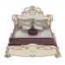 Двуспальная кровать 1800 с мягким изголовьем Грация цвет слоновая кость