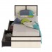 Одноместная Кровать с ящиками Сакура цвет венге/дуб лоредо  фото 1