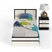 Кровать с ящиками 900 с тумбой Сакура цвет венге/дуб лоредо   фото 2