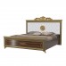 Версаль орех тайский Кровать 1800 с короной мягкое изголовье