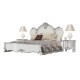 Кровать 1800 с двумя тумбами Дольче Вита цвет белый глянец с золотом - арт 1020602