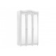Шкаф 3-х дверный с зеркалами Италия ИТ-55 белое дерево - арт 43007